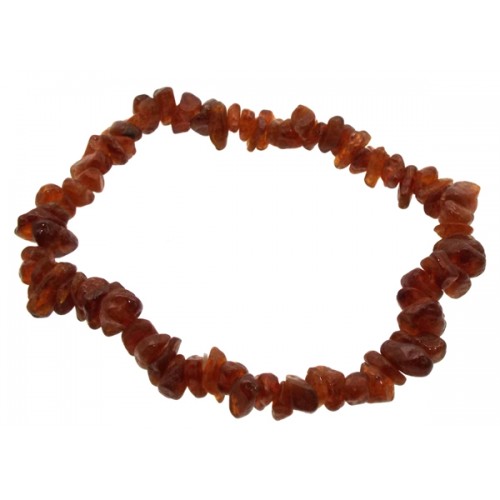 Hessonite Garnet Gemstone Chip Bracelet